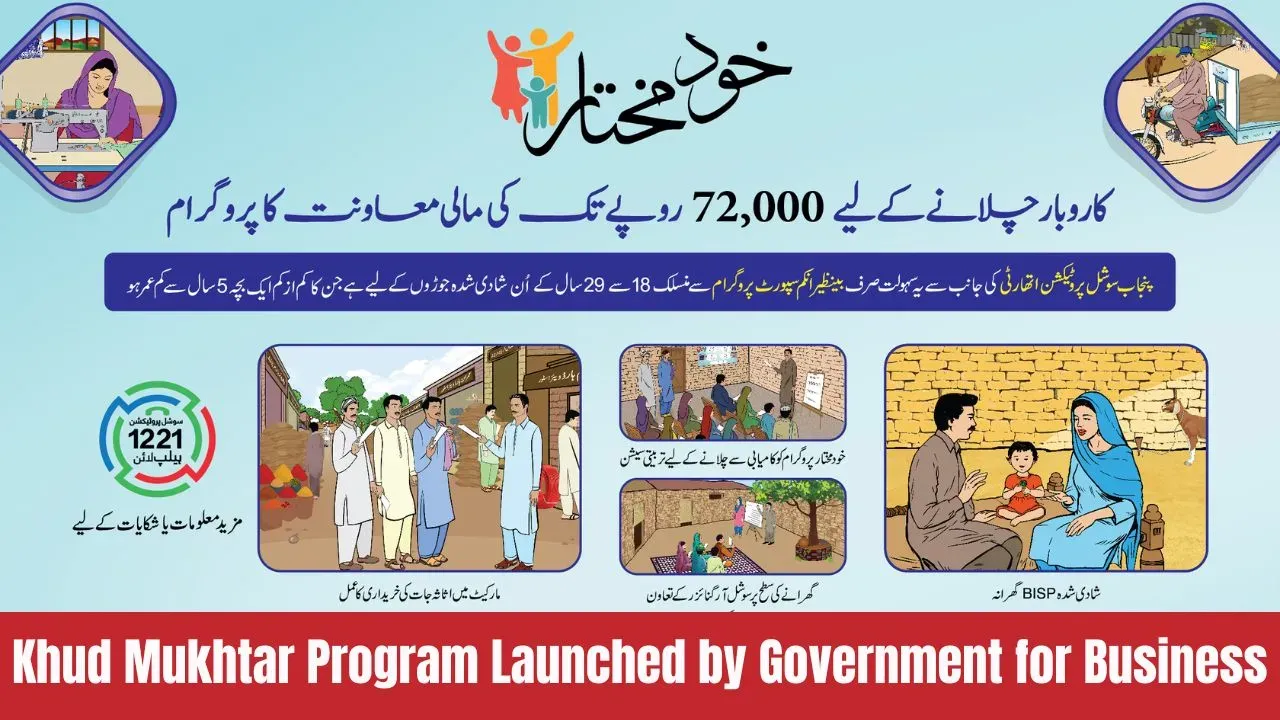 Good News Khud Mukhtar Program Launched by Government for Business