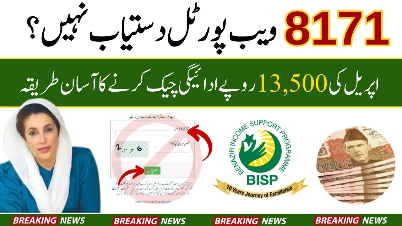 8171 Web Portal Unavailable Easy Method Know To Check 13500 Payments of 2025