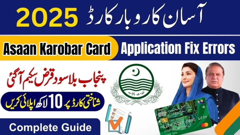 Asaan Karobar Card Fix Errors Guide April 2025