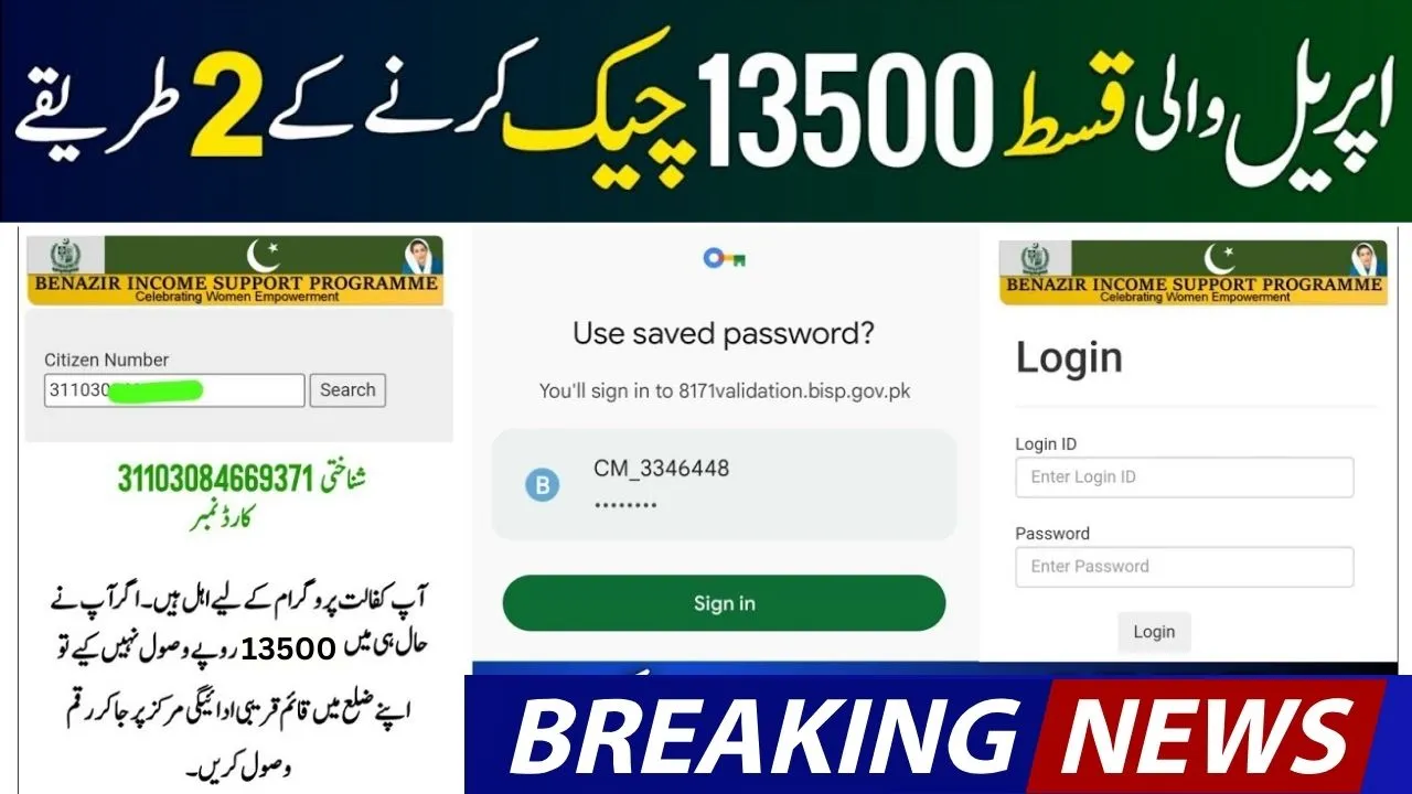 BISP 8171 Eligibility Check Through SMS Portal Updated Method 2025