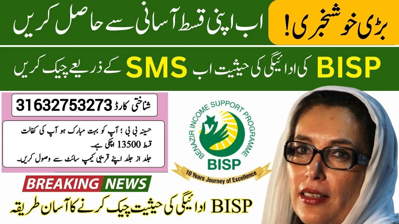 BISP 8171 Payment 2025 Offline Status Check Without Internet Via SMS Free