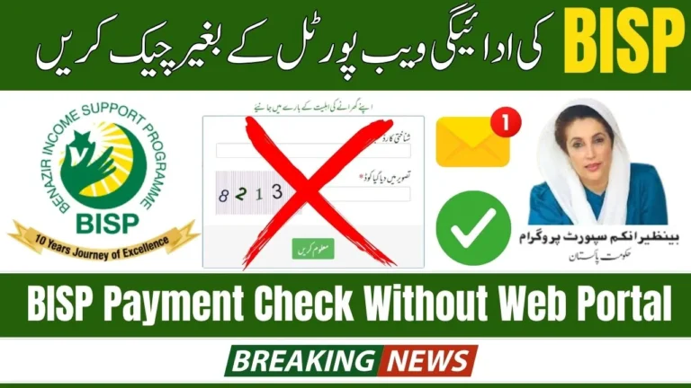 BISP Payment Check Without Web Portal 2025 Offline Methods Explained